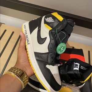 Jordan 1 Retro High “Not for Resale” Varsity Maize